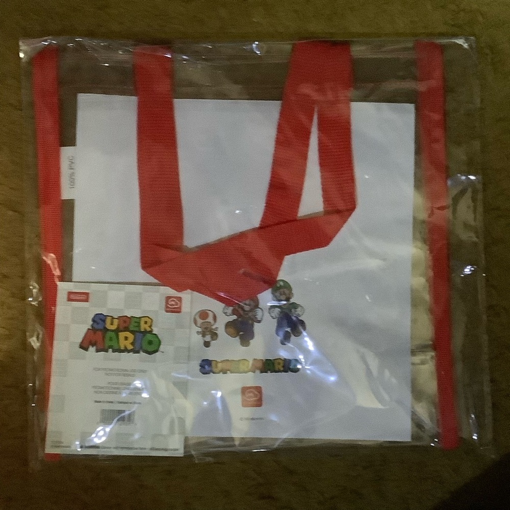 Nintendo Super Stadium Transparent Bag - Red